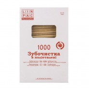 Зубочистки 65 мм 1000 шт в целл...